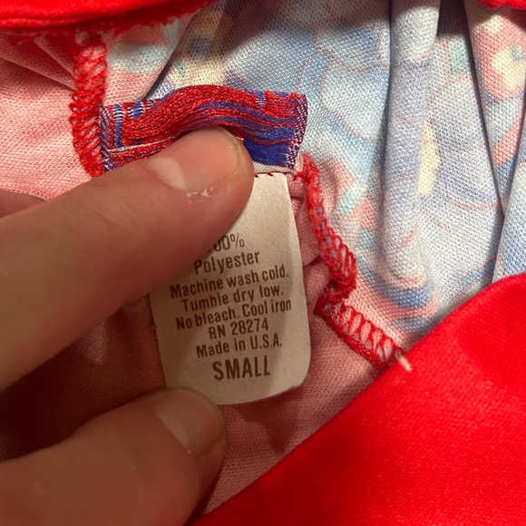 Red Floral Granada red floral size small Muu Muu - Picture 6 of 7